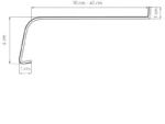 Parapet stalowy laminowany softline dąb naturlany-perfektfinish.pl